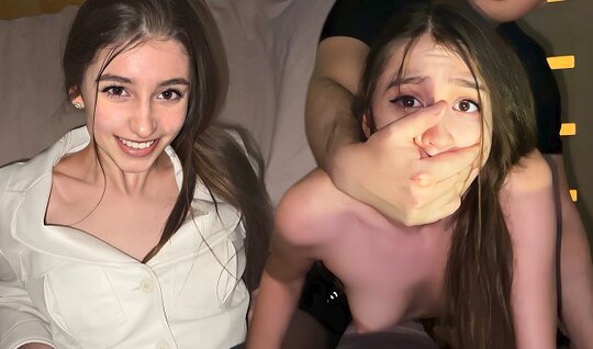 Молодая телочка стонет на всю округу во время жаркого секса